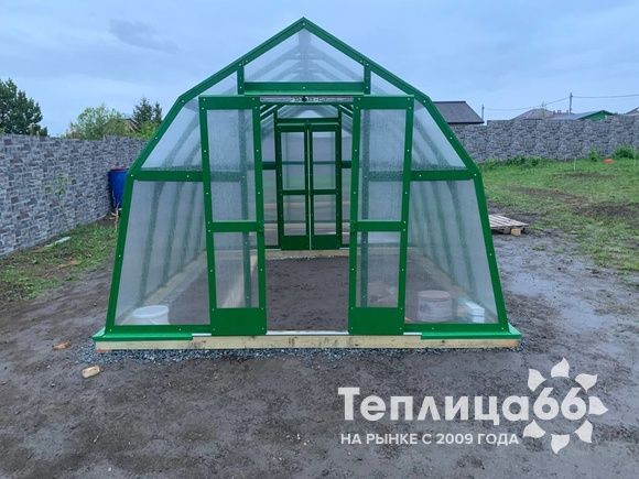Теплица Рада Байкал из поликарбоната, 3x4 метра