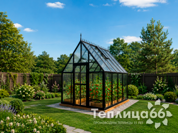 Теплица Рада Гарденикс PRO 90° под стекло, ширина 2,5 м. (калькулятор)